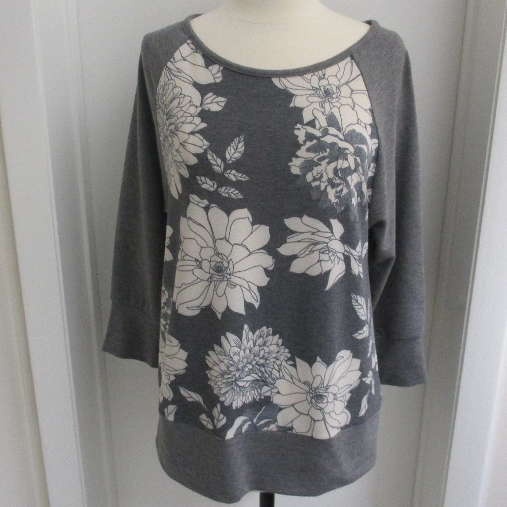ALYX Gray Floral Tunic Top - NWOT